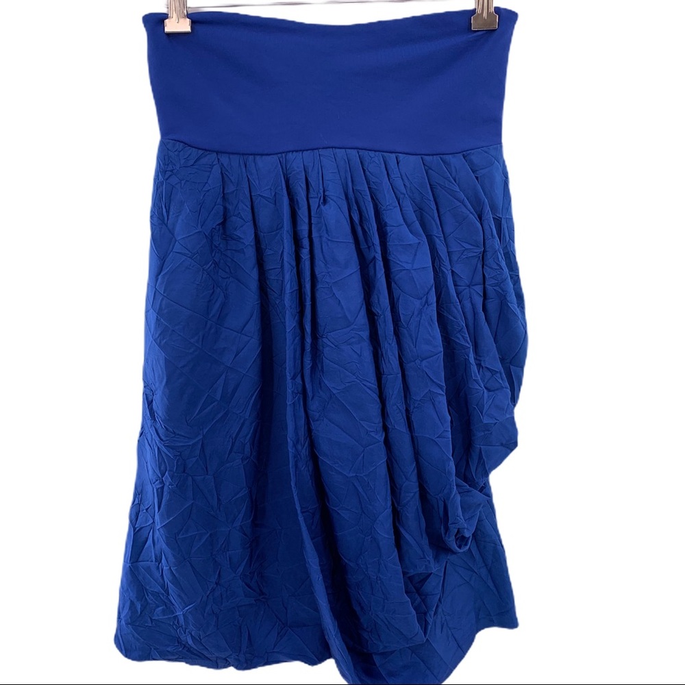 Susana Monaco blue silk ruched dress‎ size 4